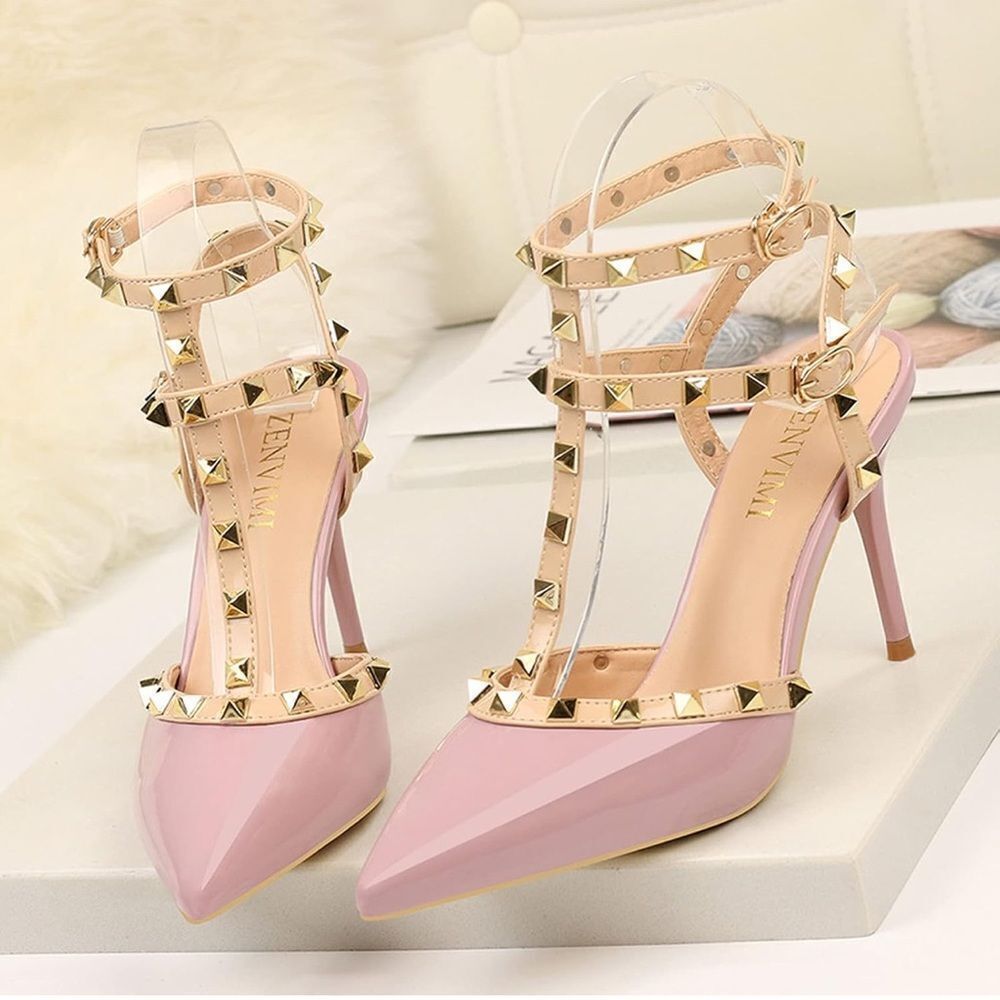 New beautiful Rivet High Heels Shoes 6